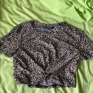 SHEIN cheetah print crop top (NEVER WORN)